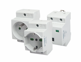 Plug-in sockets on 35 mm rail mount GSR